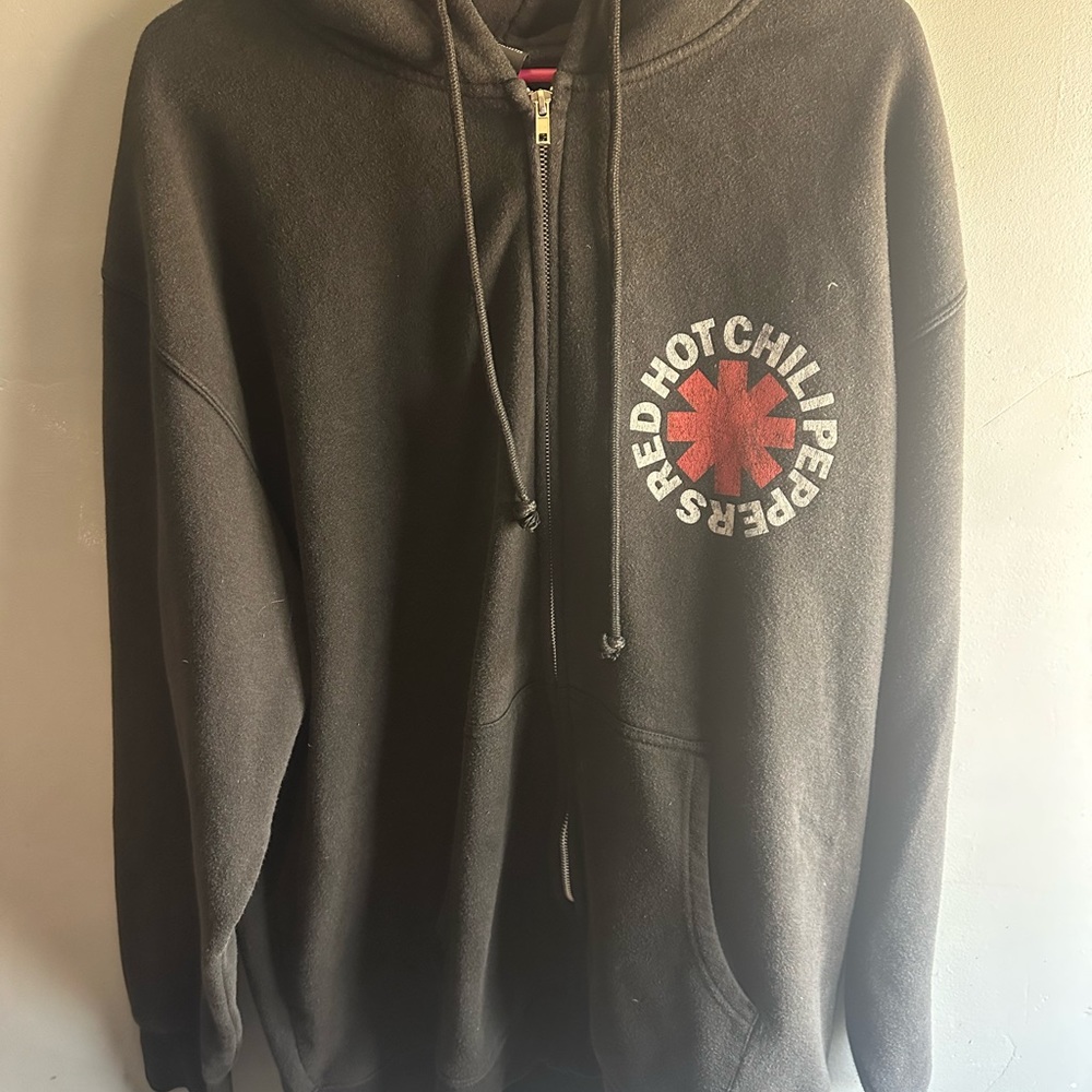 VTG Red Hot Chili Peppers Concert Hoodie Size 2XL XXL black